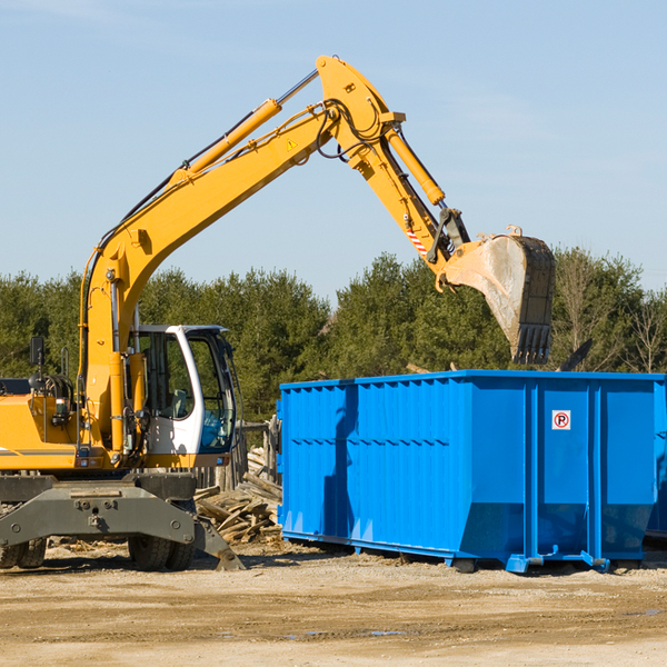 what happens if the residential dumpster is damaged or stolen during rental in Hamlet IN